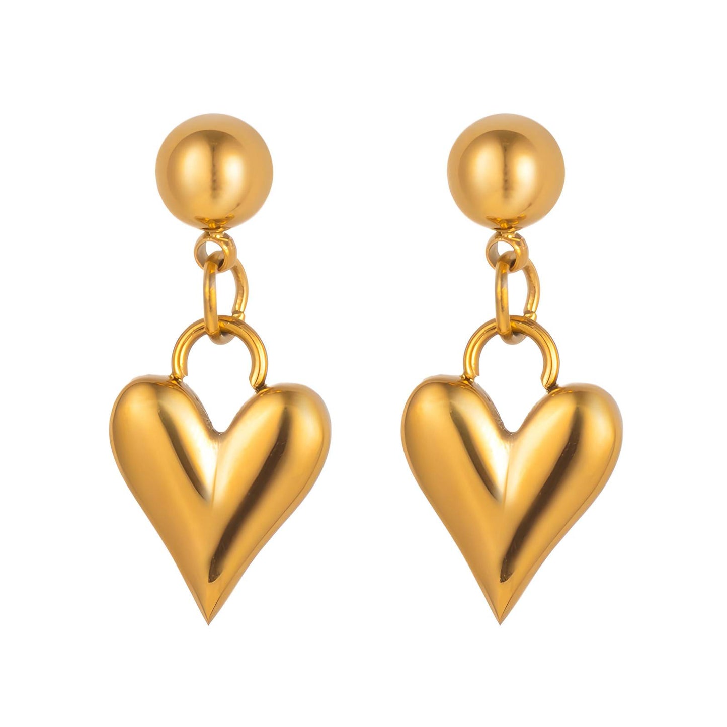 Heart Drop Earrings