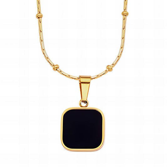 Black Pendant Necklace