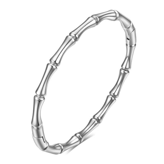 Silver Bamboo Bangle