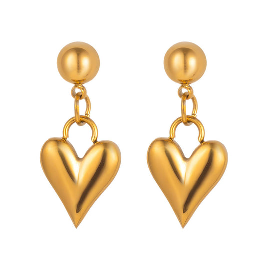 Heart Drop Earrings