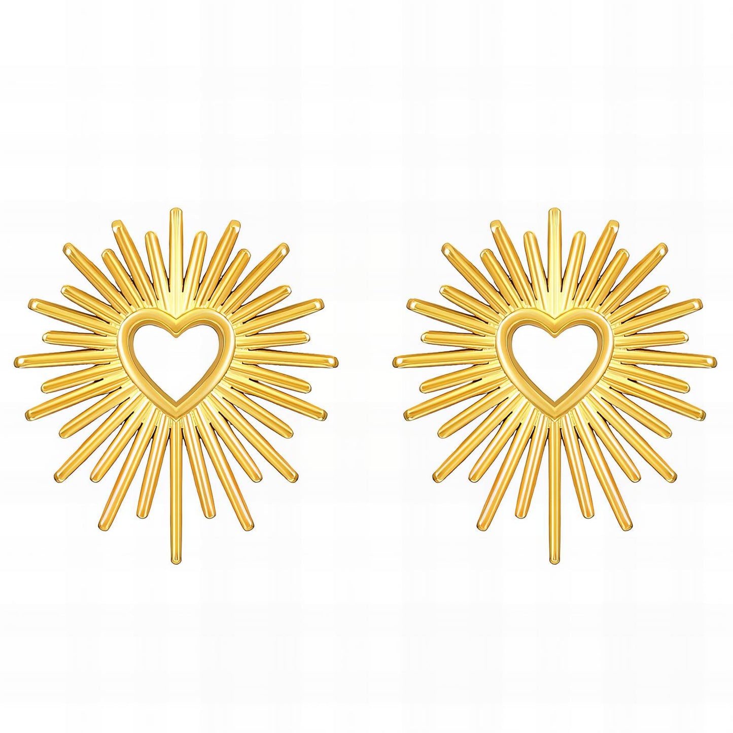 Heartburst Stud Earrings