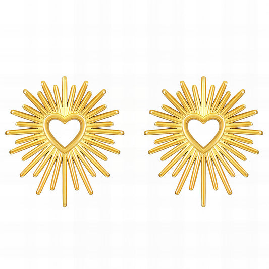 Heartburst Stud Earrings