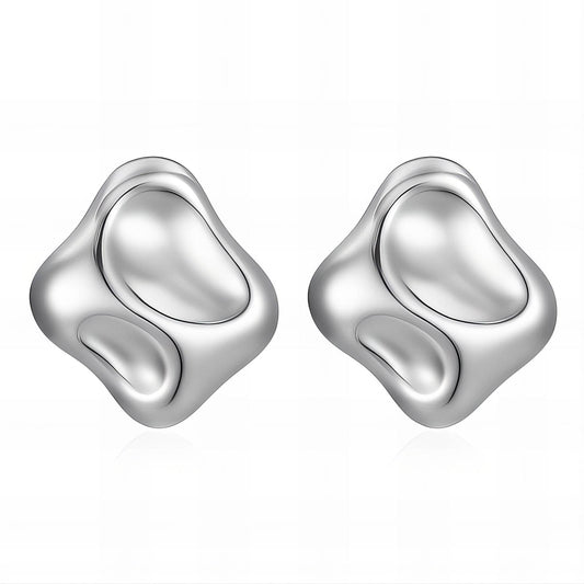 Silver Waveform Studs